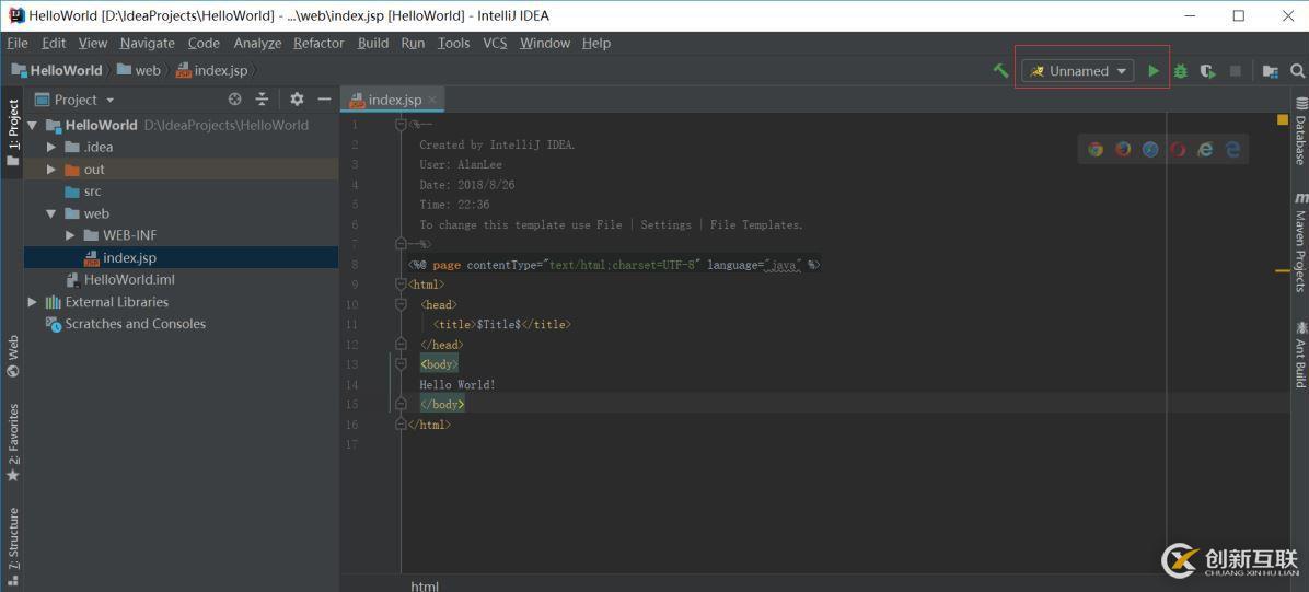 怎么使用IDEA創(chuàng)建Java Web項(xiàng)目并部署訪問(wèn)