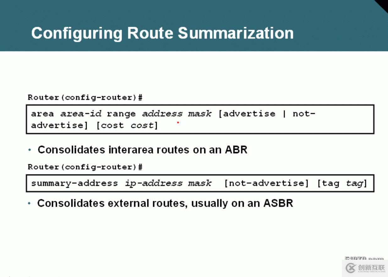 18、OSPF配置實(shí)驗(yàn)之域間匯總和域外匯總