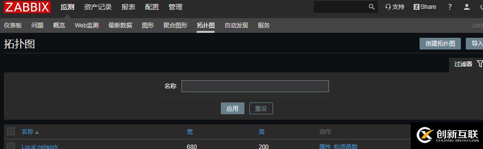 zabbix使用記錄---繪制動態(tài)拓撲圖