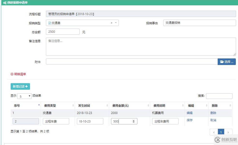Bootstrap中直接錄入表格行數據的方法