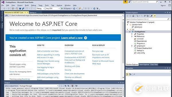 ap.net core怎么新建一個(gè)項(xiàng)目
