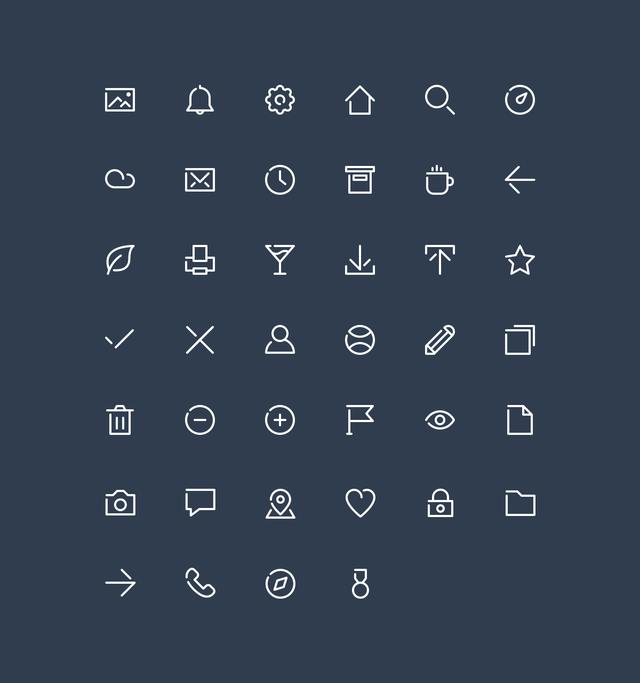 空閑線圖標(biāo)